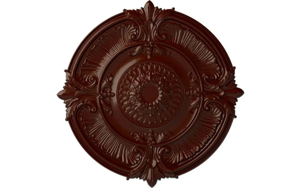 53 1 2 Od X 3 1 2 P Attica Acanthus Leaf Ceiling Medallion Fits Canopies Up To 4 5 8 Hand-painted Brushed Mahogany