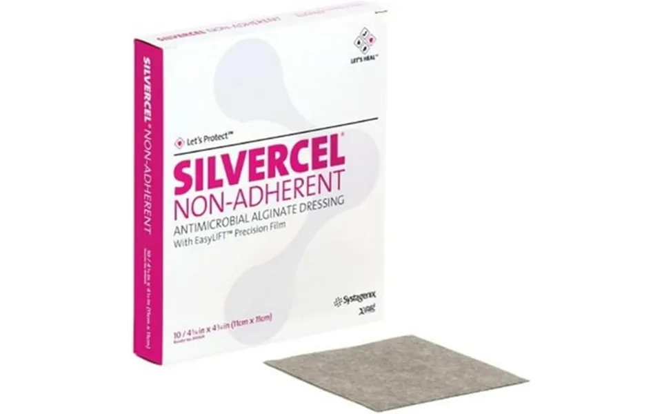 53900404 - Silvercel Non-adherent Antimicrobial Alginate Dressing 4-1 4 X 4-1 4