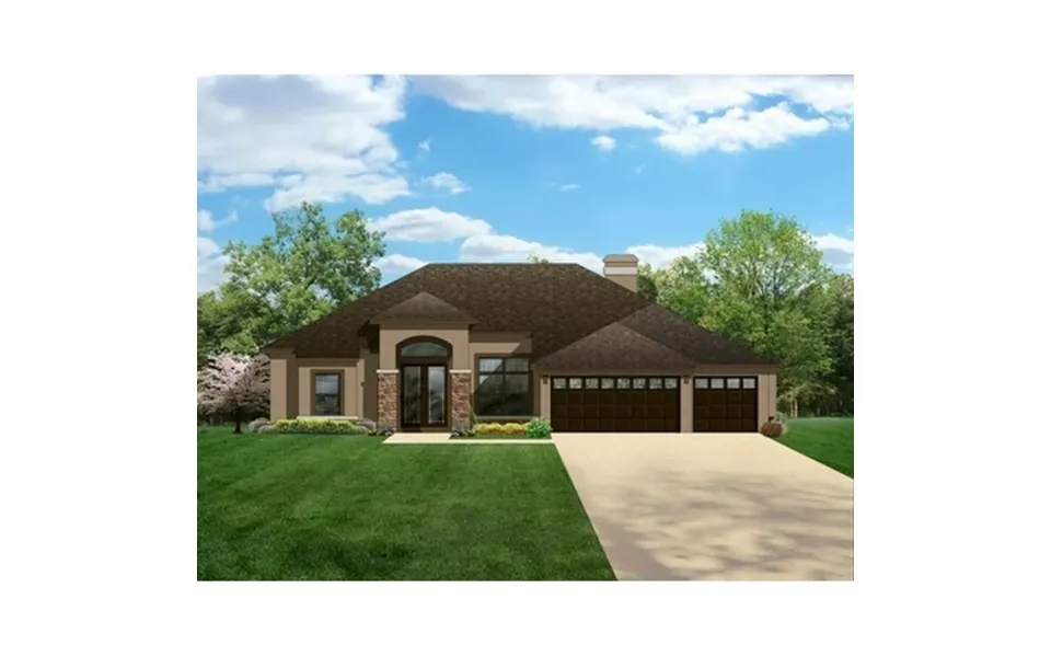 556-24481 Spanish Traditional 4 Bed 3 Bath Luxury Home Plan 2448 Sq Ft Full Blueprints With License To Build By Home Pla