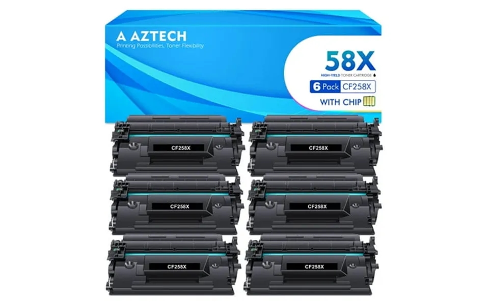 58x Cf258x 58a Cf258a 6-pack Compatible For Hp Cf258x 58x 58a Toner Cartridge For Hp Laserjet Pro M404n M404 M404dw M404