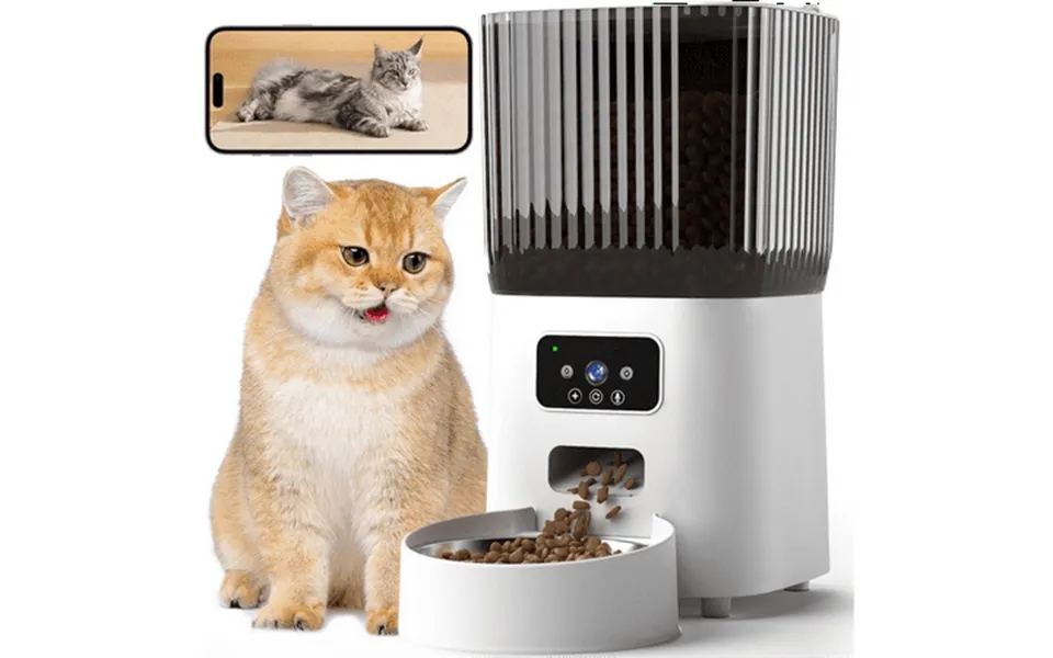5l Automatic Cat Dog Feeder With Camera App Control Smart Pet Feeder Food Hd Camera For Voice And Video Recording Detach