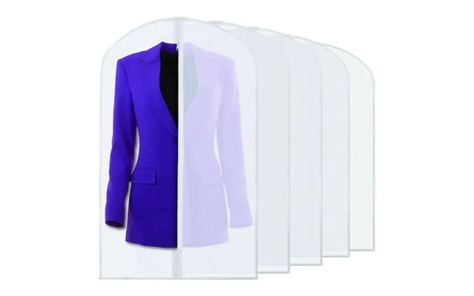 5pack Storage Travel Suit Covers For Women Men Clothing Dust Cover Dust Bags Cover Dress Bag Hanging Garment Bag 24 X48