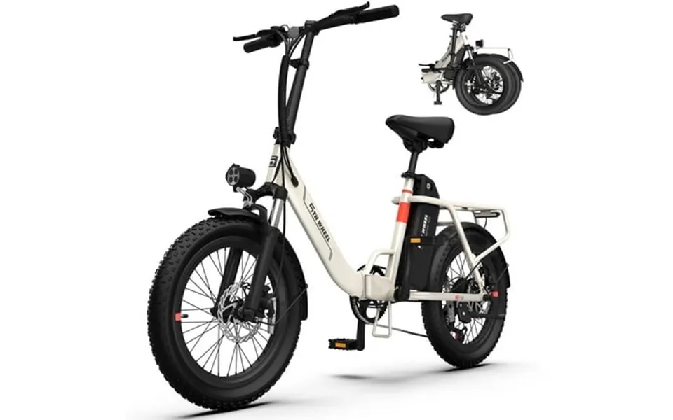 5th Wheel W11b-w 20 Fat Tire Electric Bike 500w Foldable Adult E-bike With 48v 15