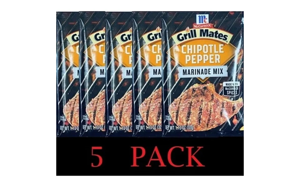 5x Mccormick Grill Mates Chipotle Pepper Seasoning Marinade Mix 1