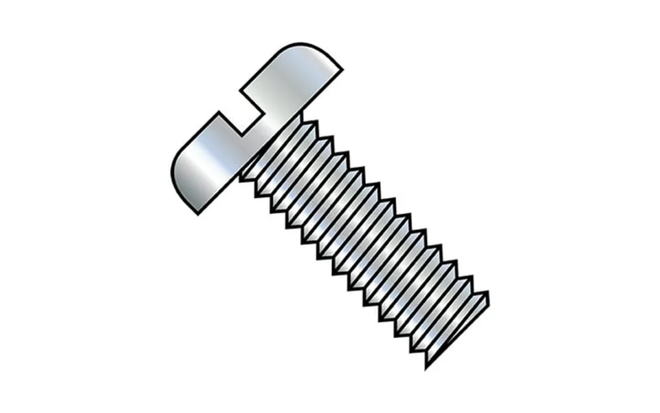 6-32x7 16 Slotted Pan Machine Screw Fully Threaded Zinc Pack Qty 10 000 Bc-0607msp