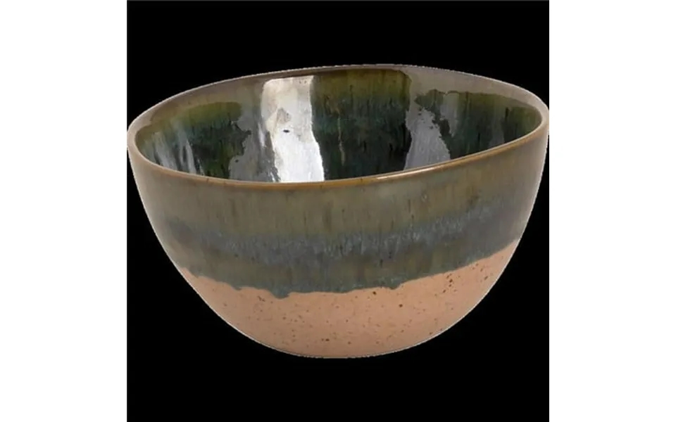 6 In. Wisteria Sto Are Deep Bowl Beige & Green - 26 Oz