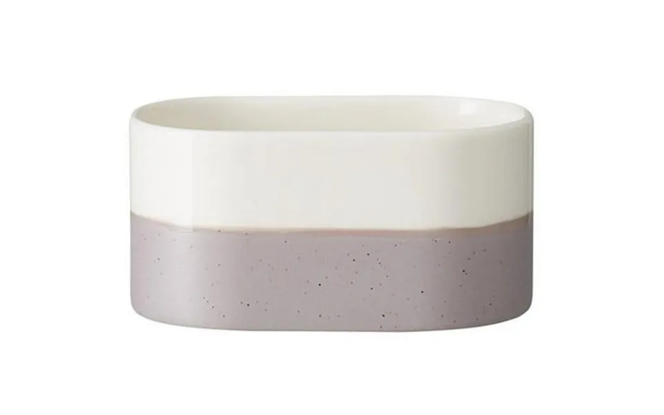 6 Oz Speckle Porcelain Sugar Caddy White & Gray