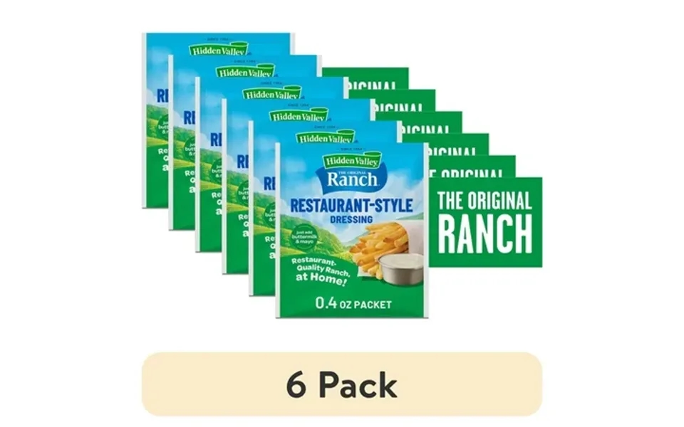 6 Pack Hidden Valley Gluten Free Buttermilk Ranch Salad Dressing And Seasoning Mix 0