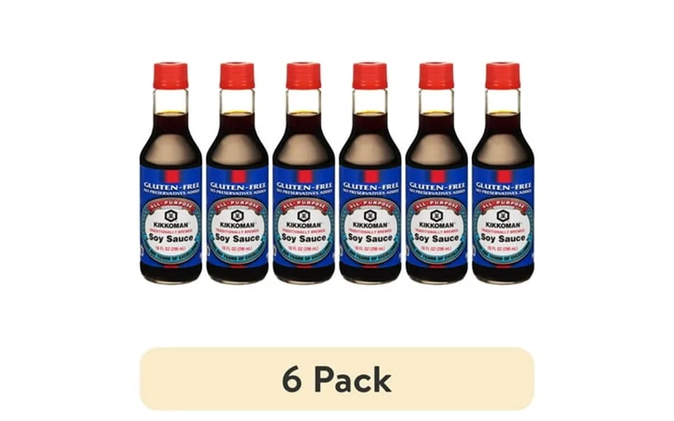 6 Pack Kikkoman Gluten-free Soy Sauce 10 Fl Oz