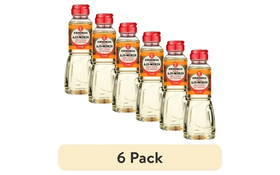 6 Pack Kikkoman Mirin Sweet Cooking Rice Wine - 10 Fz