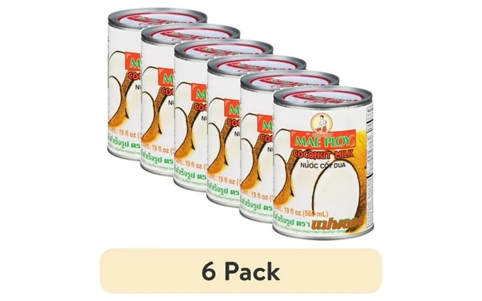 6 Pack Mae Ploy Coconut Milk 19 Fl Oz