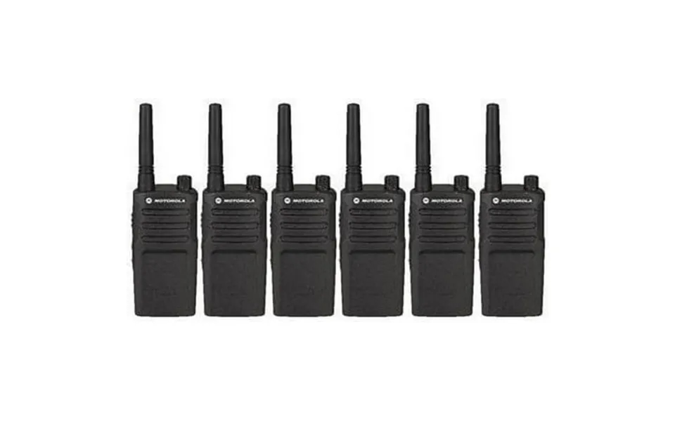 6 Pack Of Motorola Rmm2050 Two Way Radio Walkie Talkies