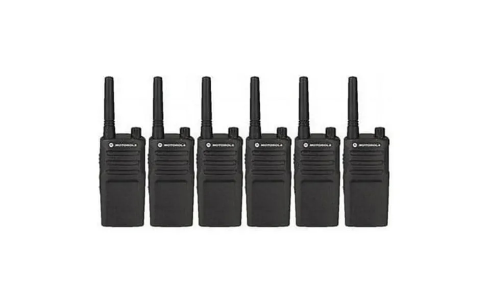 6 Pack Of Motorola Rmm2050 Two Way Radio Walkie Talkies