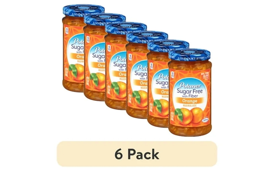 6 Pack Polaner Sugar Free With Fiber Orange Marmalade 13.5 Oz