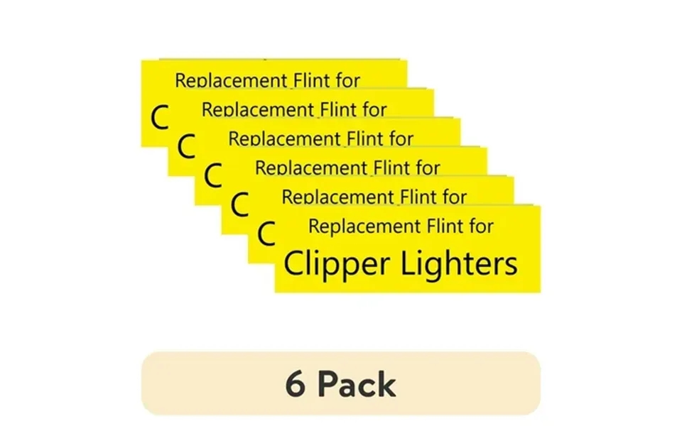 6 Pack Replacement Clipper Lighter Flints Lint Barrel Replacement Wheel From Flintsupplystore