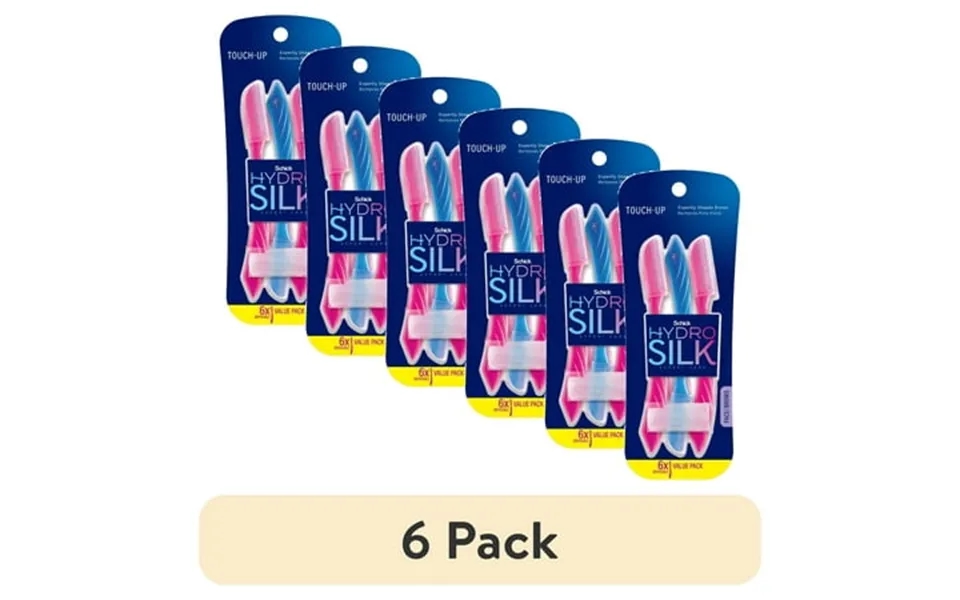 6 Pack Schick Hydro Silk Touch-up Multipurpose Exfoliating Facial Razor And Eyebrow Shaper 6 Ct