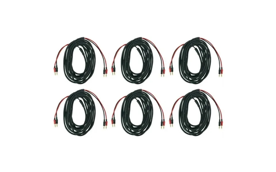 6 Rockville Bn30 30 Foot 14 Awg 100% Ofc Copper Banana To Banana Braided Cables