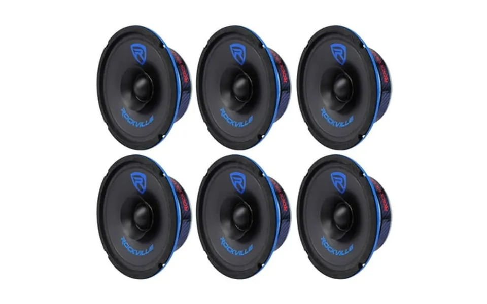 6 Rockville Rm64sp Cea Compliant 6.5 480w Midrange Car Speakers 4 Ohm