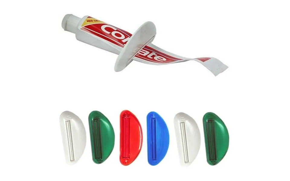 6 Toothpaste Squeezer Tube Dispenser Plastic Rolling Holder Bathroom Hand Creams