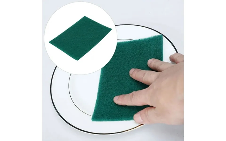 6 X4 Scouring Pad Non-scratch Scouring Sponge Scrub Pads Cleaning Pads Green 1 50pcs