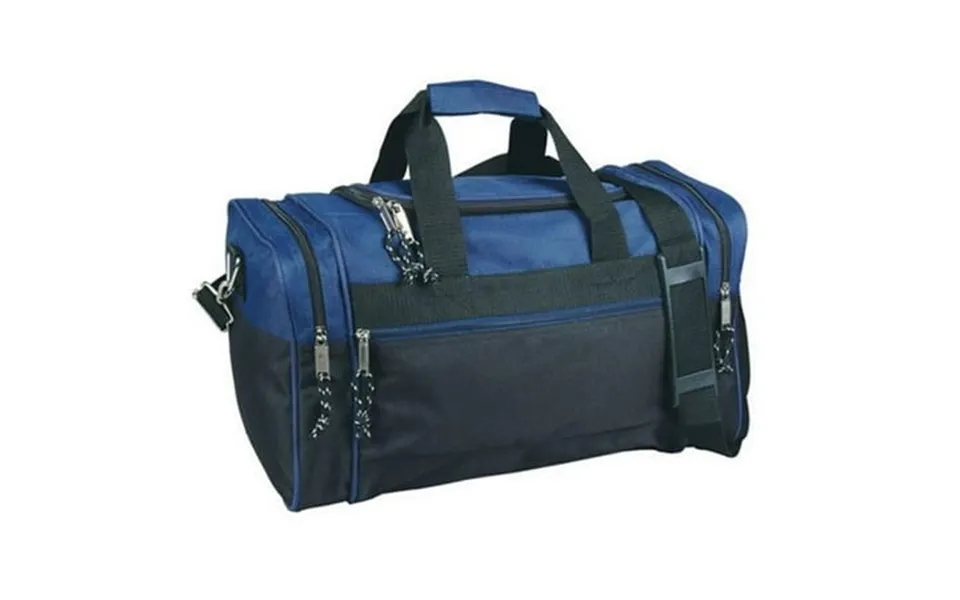 600d Poly 17 In. Duffel Bag - Black & Navy Case Of 24