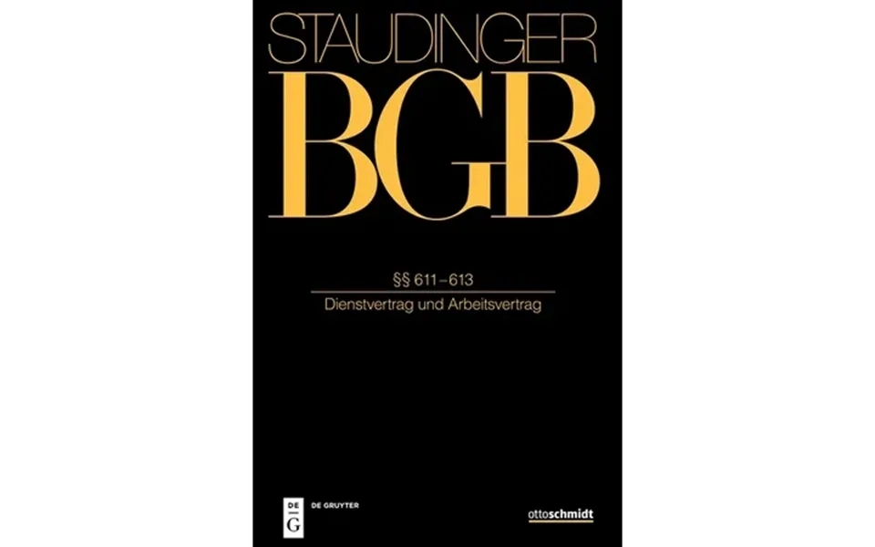 611-613 Dienstvertrag Und Arbeitsvertrag Hardcover