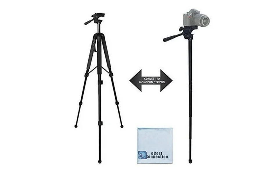 68 Elite Series Professional Heavy Duty Convertible Tripod Monopod For Dslr Cameras & Camcorders Ecostconnection Microfi