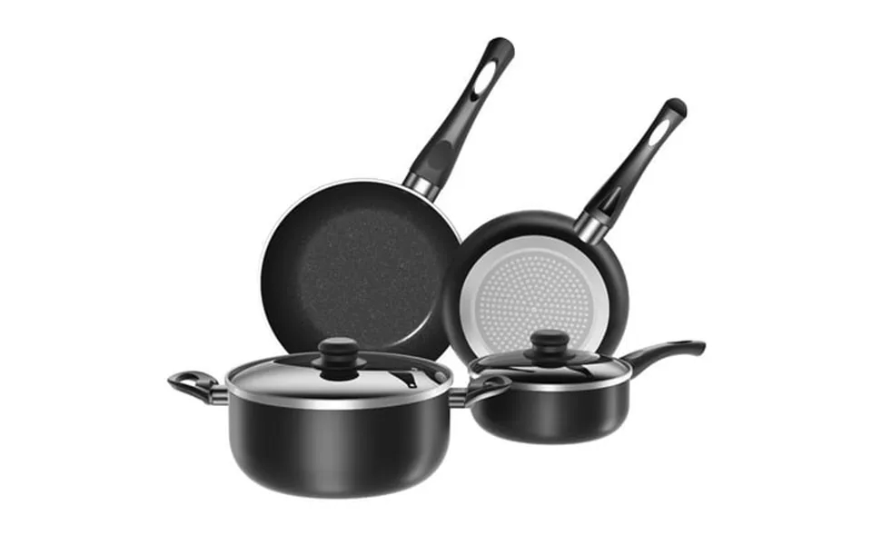 6pcs Pots And Pans Set Nonstick Healthy Kitchen Cookware Set Kitchen Cooking Set With Frying Pans Saucepans Saute Pan St