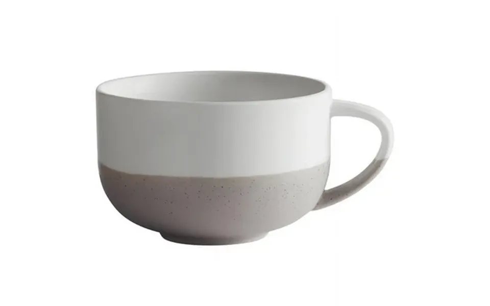 7 Oz Speckle Porcelain Coffee Cup White & Gray