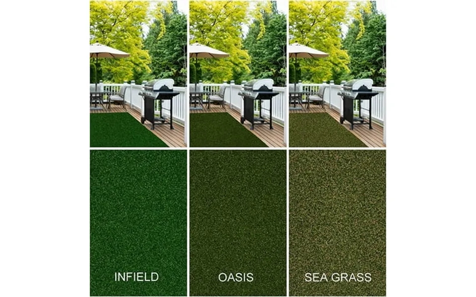 7 X 12 Infield - Outdoor Artificial Grass Turf. Great For Putting Greens Decks Balconies Gazebos Patios And More