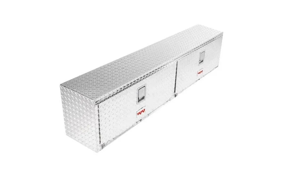 72 In. Standard Double Doors Top Mount Tool Box - Aluminum
