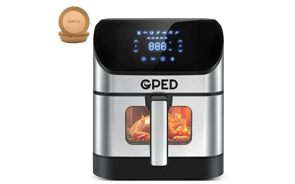 7.5 Qt Air Fryers Clear Window Oilless Air Fryer Oven 8-in-1 One-touch Screen Nonstick Dishwasher-safe Basket Customized