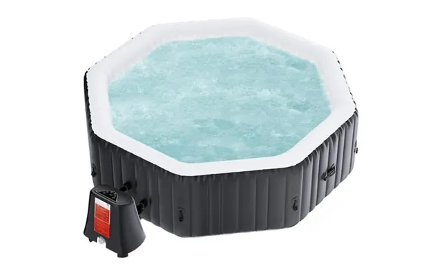 77 X 77 X 25 Inflatable Hot Tub For 4-6 Person Polygon 240 Gallon Large Portable Hottub Spa With 130 Bubble Air Jets Blo product image