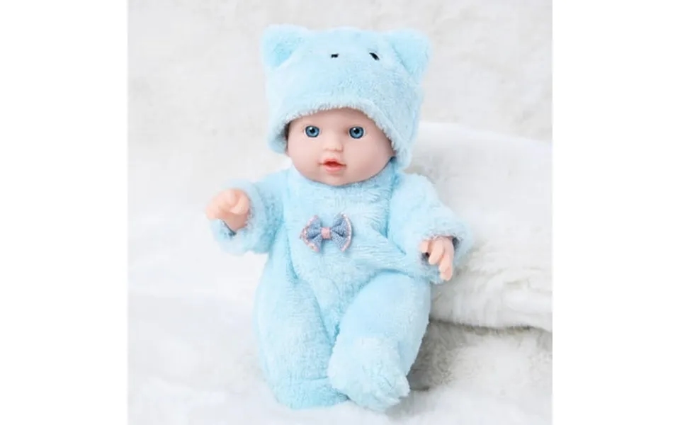 7.9in Reborn Baby Doll Soft Vinyl Realistic Toddler Toy With Pacifier & Bib Adjustable Limbs For Kids Ages 3 Photography