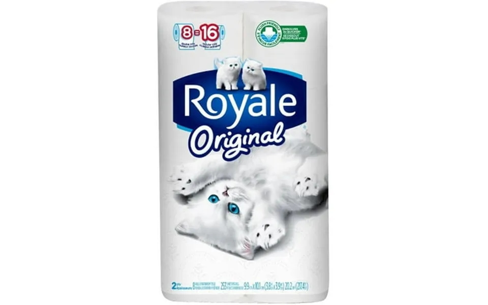 8 Double Rolls 253 Sheet 2 Ply Roll Toilet Tissue