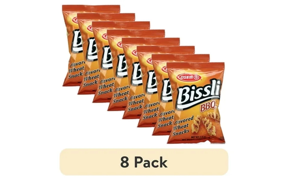 8 Pack Osem Bissli Barbecue Flavor Snacks 2.5 Oz