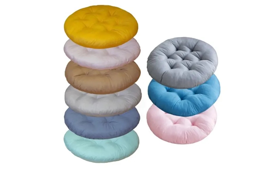 8 Pcs Round Cushions Set Soft Seat Floor Cushions 15.7 X 15.7 In 40 X 40 Cm Pillows Polyester Little One S Classroom Fle