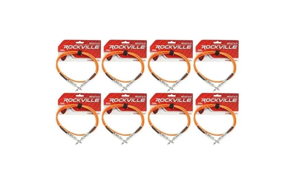 8 Rockville Rcgt3.0o 3 1 4 Ts To 1 4 Ts Guitar Instrument Cable