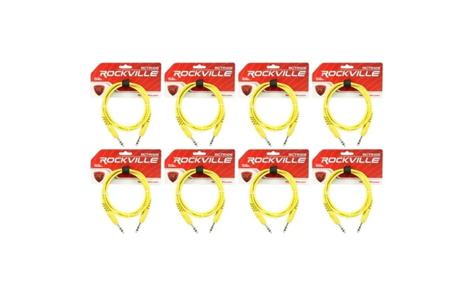 8 Rockville Rctr106y Yellow 6 1 4 Trs To 1 4 Trs Cable 100% Copper