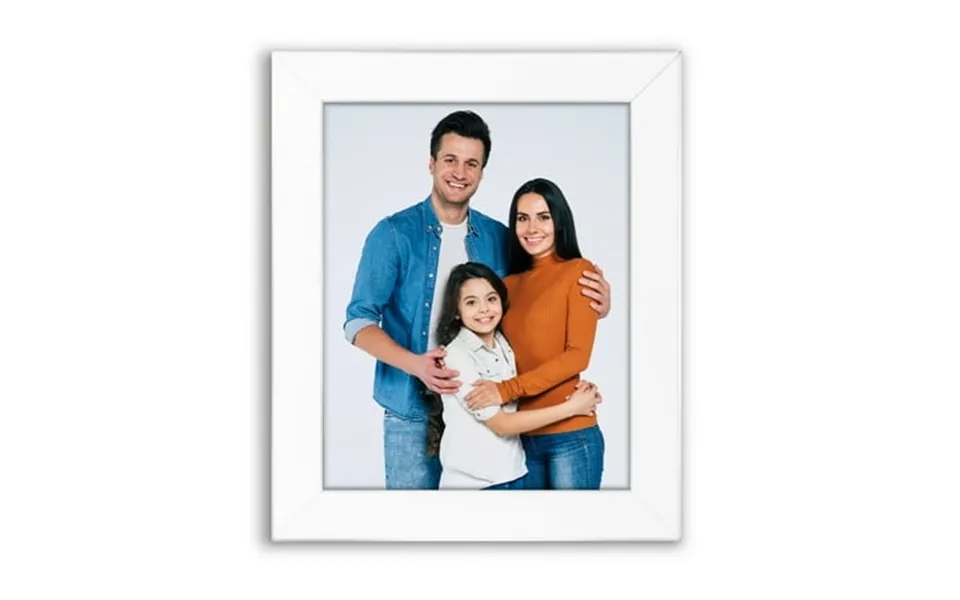 8x10 1.25 White Wood Picture Frame No Mat
