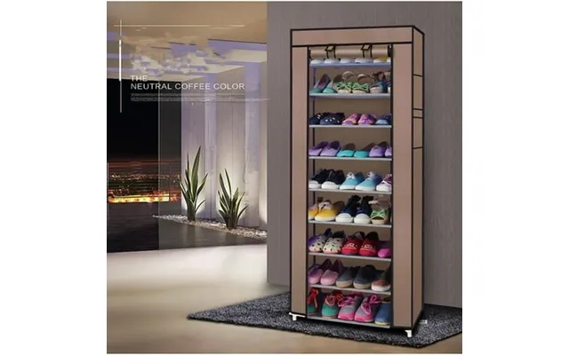 9 Lattices Non-woven Fabric Shoe Rack Room-saving Assembled Cloth Wardrobe Shoe Organizer For Home Coffee product image
