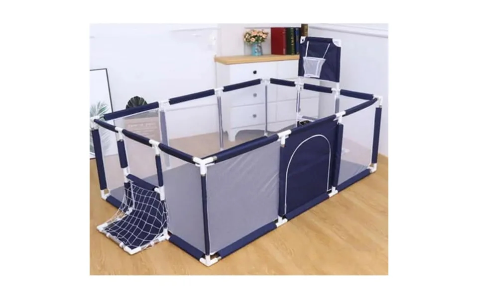 91 Inch Large Kid Baby Playpen Playard With Basketball Hoop Folding Breathable Mesh Infant Children Play Game Fence For