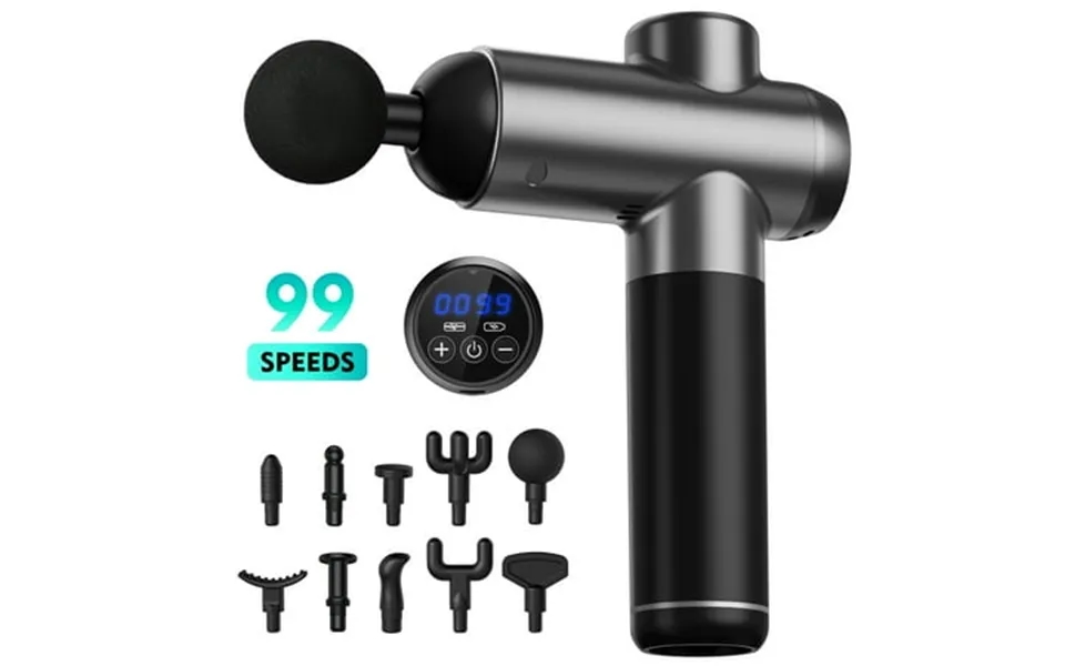 99 Speed Adjustable Fascial Massage Gun Handheld Deep Tissue Massage Motorized Silent Portable With 10 Customized Massag