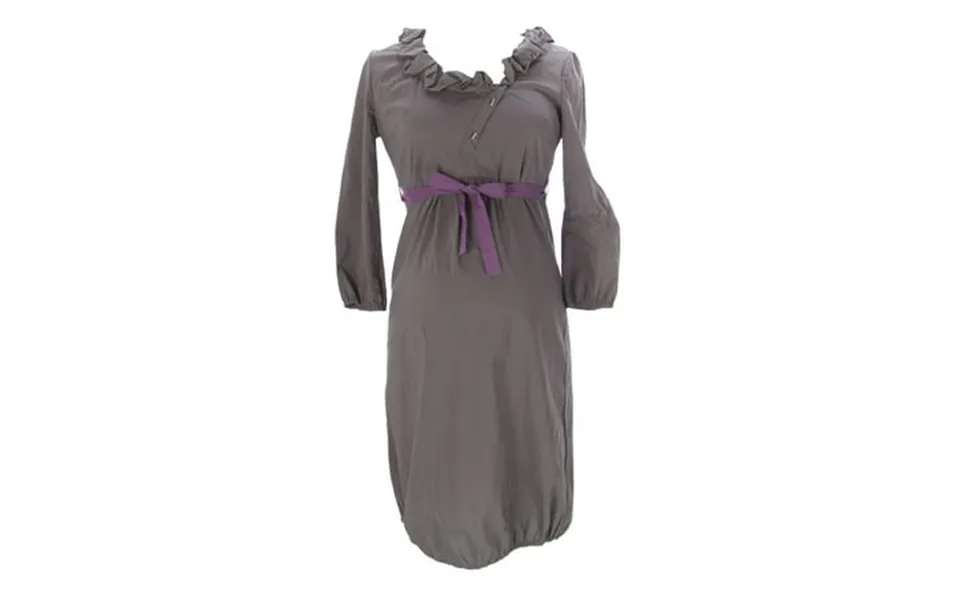 9fashion Maternity Women S Moita Belted Collared Dress Small Graphite