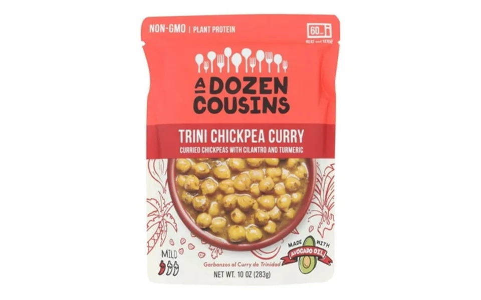 A Dozen Cousins Ready To Eat Trini Chickpea Curry 10 Oz Pouch Pack Of 6