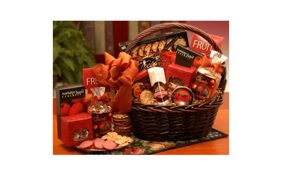 A Grand World Of Thanks Gourmet Gift Basket- Corporate Gift - Thank You Gift