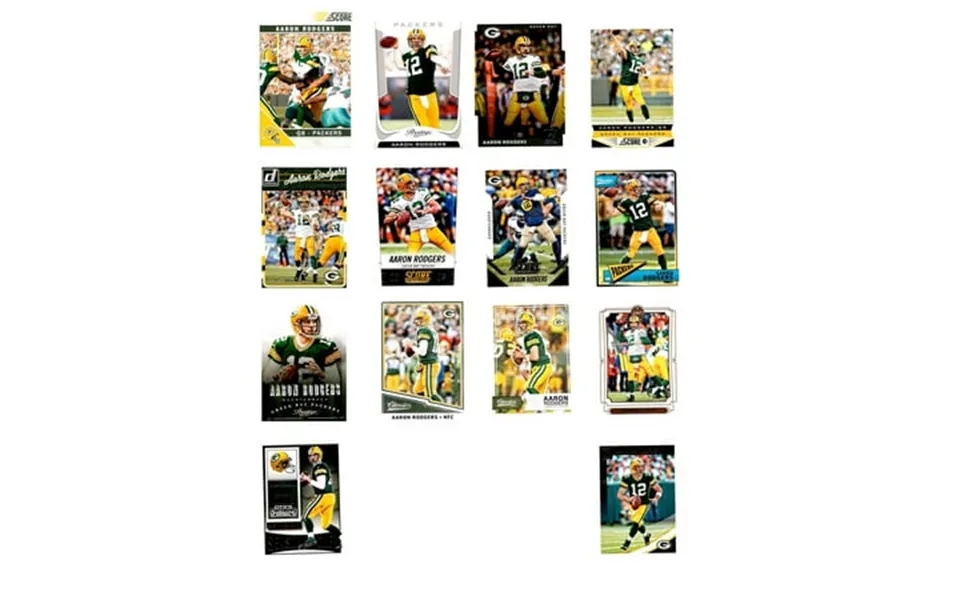 Aaron Rodgers Green Bay Packers Player Trading Cards Set