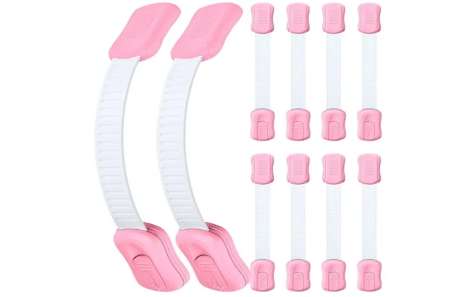 Abcpow Baby Locks 10 Pack Child Safety Cabinet Proofing Safe Quick & Easy 3m Adhesive Cabinet Drawer Door Latches No Scr