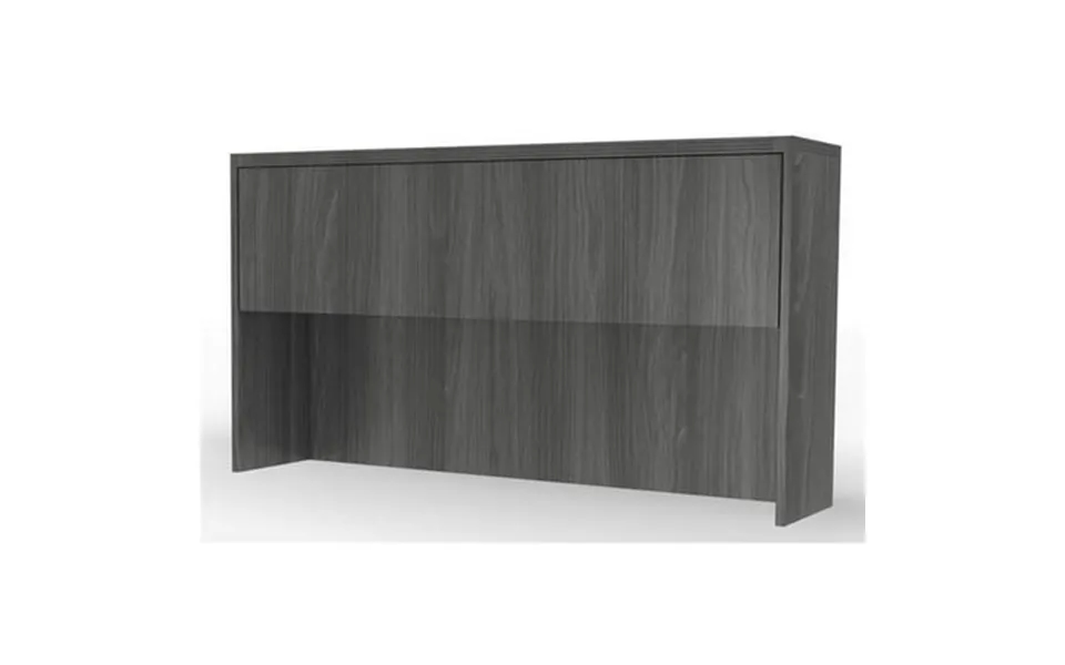 Aberdeen Series Hutch Wood Doors Grey Steel - 39.12 X 72 X 15 In