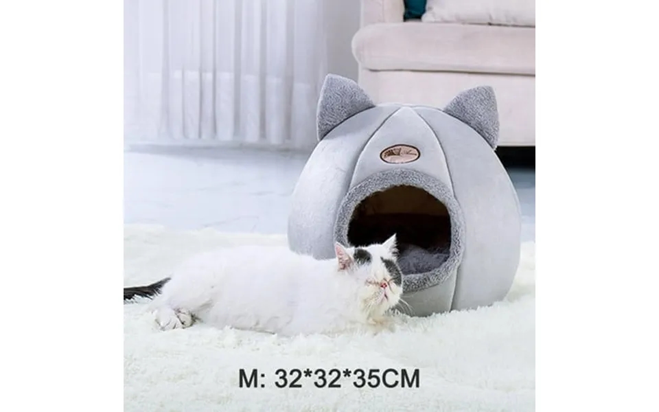 Abody Pet Tent Cave Bed For Cats Small Dogs Self-warming 2-in-1 Pet Sleeping Bed Washable Cushion